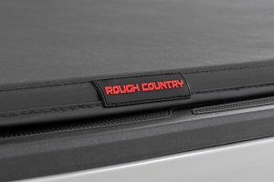 Toyota Tacoma Soft Tri-Fold Bed Cover - Rough Country - Tri-Fold - '24-'26